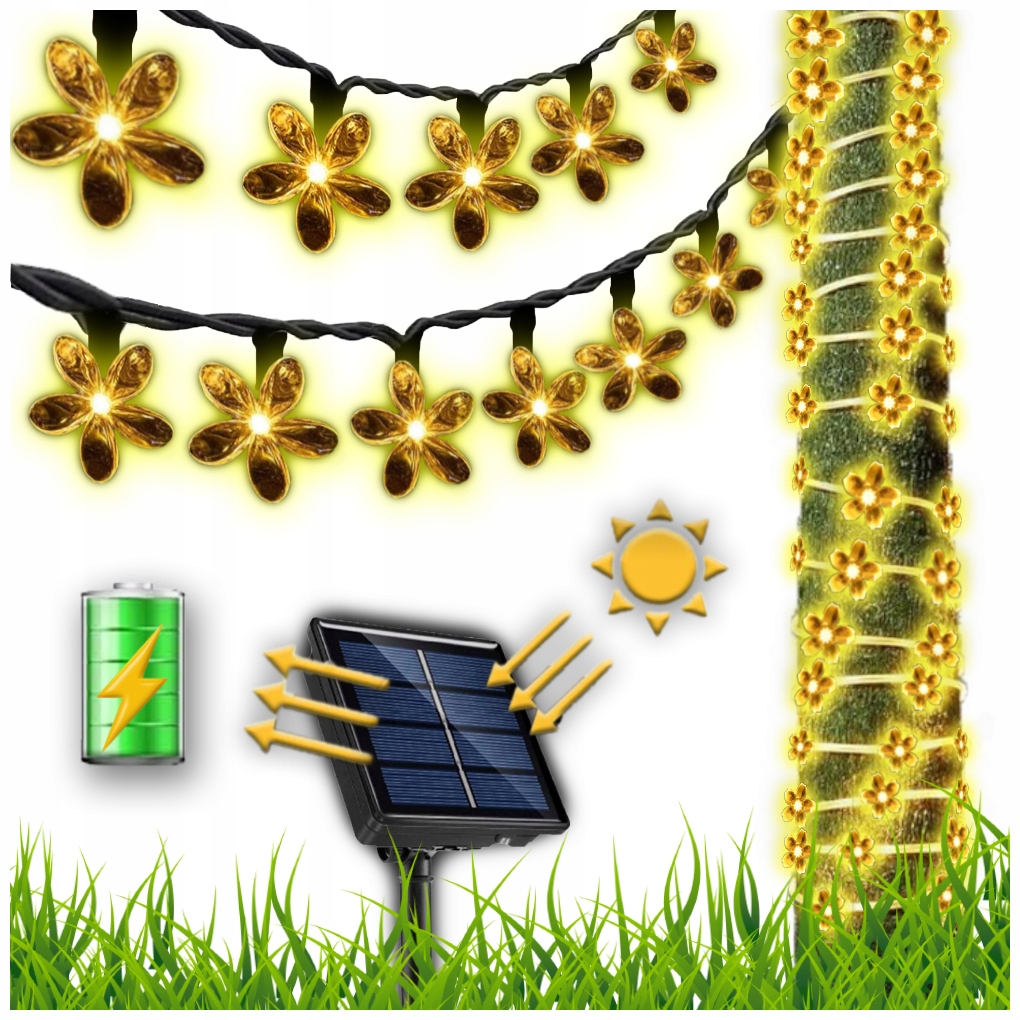 Girlanda YoloDiem 700 cm bateryjne, solarne